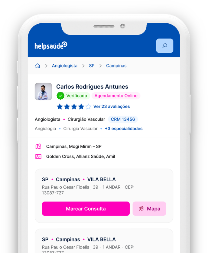 Imagem do perfil de profissional do HelpSaúde